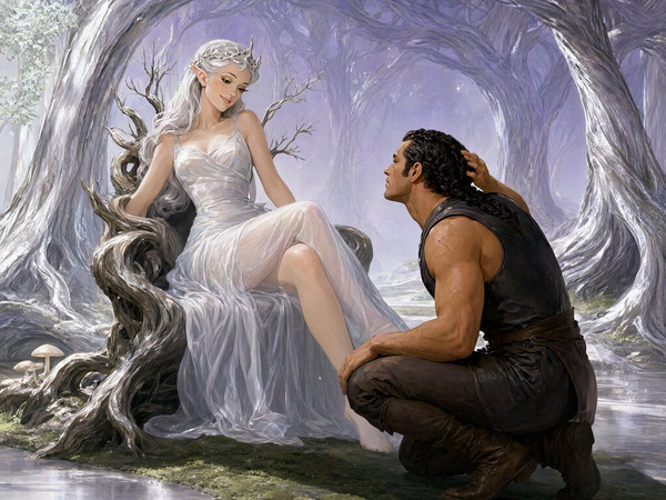 Qwen Image 2.1 — The Elven Queen's Champion — Pin-Up