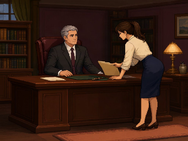 Qwen Image 2.1 — Office Heat Classics — Pixel Art