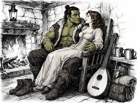 After the Quest — Pulp Ink — Qwen Image 2.1