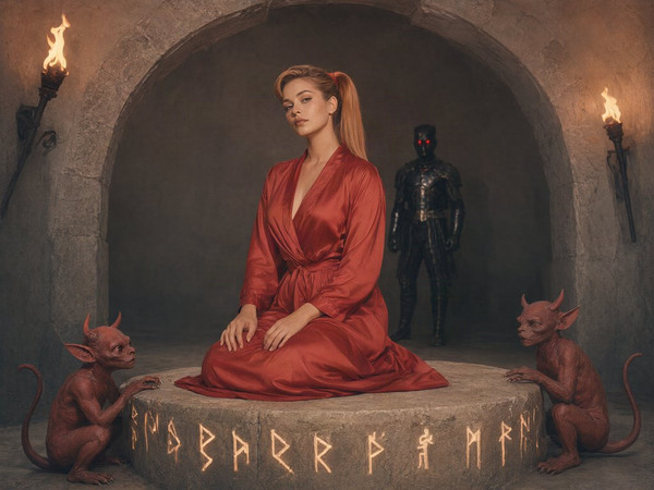 Qwen Image 2.1 — Altar of Desire — Retro