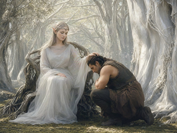 Qwen Image 2.1 — The Elven Queen's Champion — Retro