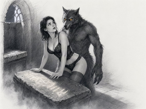 Qwen Image 2.1 — Moonlit Horror-Erotica Blend — Sketch