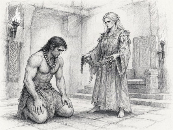 Qwen Image 2.1 — Tribal Guardian's Desire — Sketch