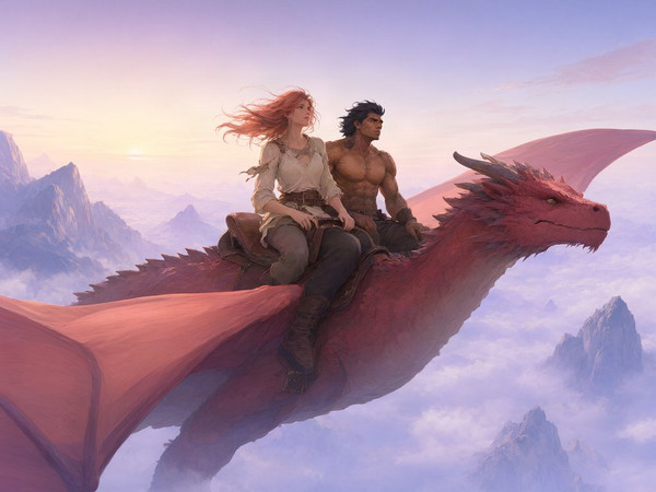 Qwen Image 2.1 — Dragonrider at Dawn — Soft