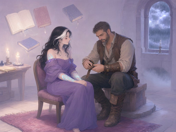 Qwen Image 2.1 — A Night in the Sorceress's Tower — Soft