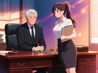 Qwen Image generated image for Office Heat Classics - Anime