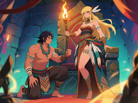 Qwen Image generated image for Tribal Guardian's Desire - Anime