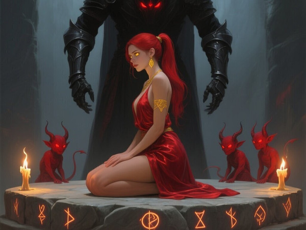 Qwen Image — Altar of Desire — Digital Art