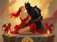 Qwen Image — Altar of Desire — Classic Romance