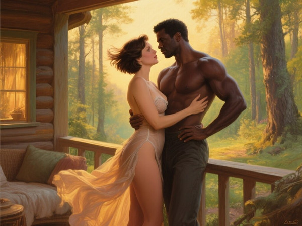 Qwen Image — Cabin in the Woods — Classic Romance