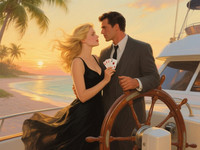 Qwen Image — Luxury Yacht Romance — Classic Romance