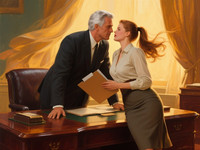 Qwen Image — Office Heat Classics — Classic Romance