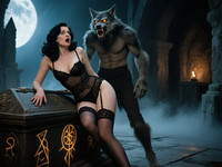 Qwen Image generated image for Moonlit Horror-Erotica Blend - Dark Fantasy