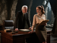 Qwen Image generated image for Office Heat Classics - Dark Fantasy