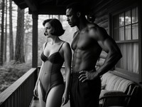 Qwen Image generated image for Cabin in the Woods - Film Noir