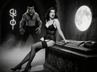 Qwen Image generated image for Moonlit Horror-Erotica Blend - Film Noir