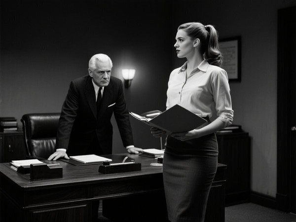 Qwen Image — Office Heat Classics — Film Noir