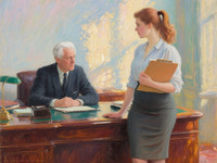 Qwen Image — Office Heat Classics — Impressionism