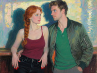 Qwen Image — Speakeasy Hidden Tension — Impressionism