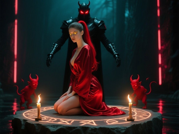Qwen Image — Altar of Desire — Neo Noir