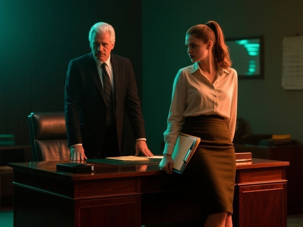 Qwen Image — Office Heat Classics — Neo Noir