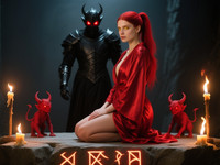 Qwen Image generated image for Altar of Desire - Photorealistic