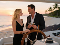 Qwen Image generated image for Luxury Yacht Romance - Photorealistic