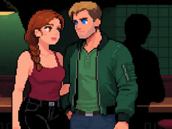 Qwen Image — Speakeasy Hidden Tension — Pixel Art