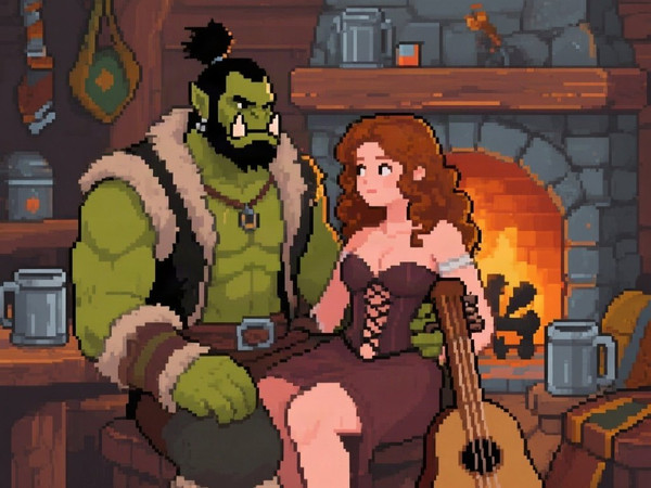 Qwen Image — After the Quest — Pixel Art