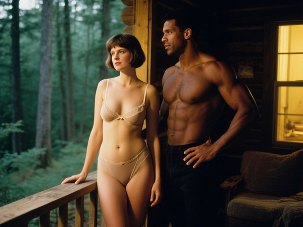 Qwen Image — Cabin in the Woods — Polaroid