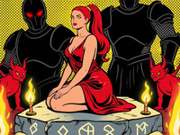 Qwen Image — Altar of Desire — Pop Art