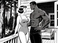 Qwen Image — Cabin in the Woods — Pulp Ink