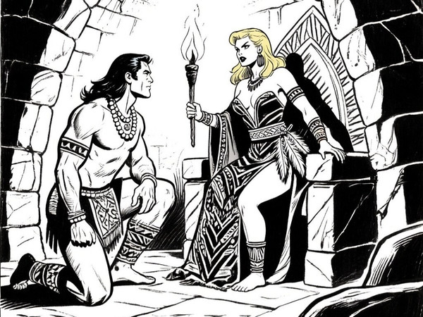 Qwen Image — Tribal Guardian's Desire — Pulp Ink