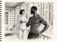 Qwen Image — Cabin in the Woods — Sketch