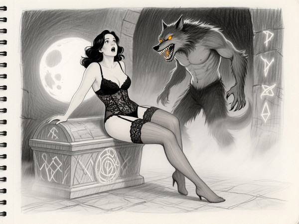 Qwen Image — Moonlit Horror-Erotica Blend — Sketch
