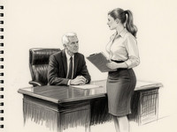 Qwen Image — Office Heat Classics — Sketch