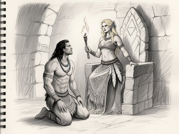 Qwen Image — Tribal Guardian's Desire — Sketch