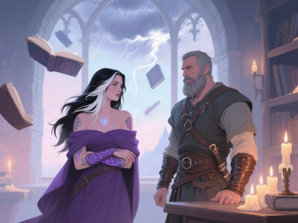 Qwen Image — A Night in the Sorceress's Tower — Soft