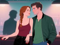 Qwen Image generated image for Speakeasy Hidden Tension - Soft