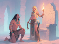 Qwen Image generated image for Tribal Guardian's Desire - Soft