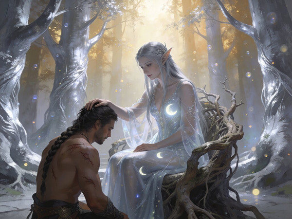 Seedream V4.5 — The Elven Queen's Champion — Digital Art