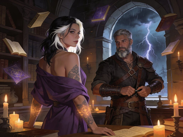 Seedream V4.5 — A Night in the Sorceress's Tower — Digital Art