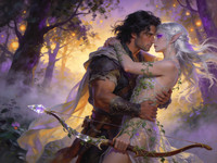 Seedream V4.5 — Fantasy Romance in the Whispering Grove — Classic Romance