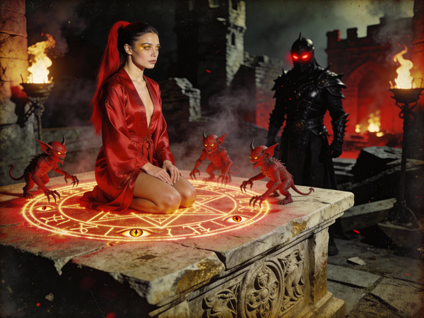 Seedream V4.5 — Altar of Desire — Dark Fantasy