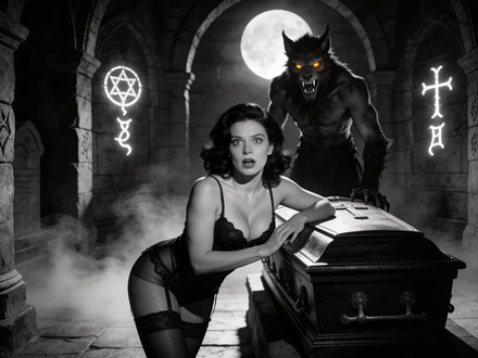 Moonlit Horror-Erotica Blend — Film Noir — Seedream V4.5
