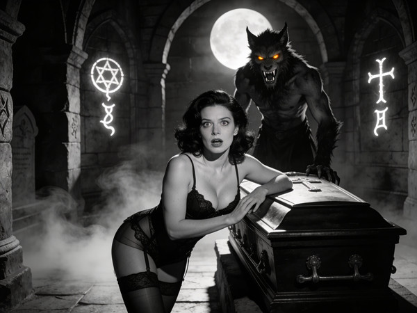 Seedream V4.5 — Moonlit Horror-Erotica Blend — Film Noir