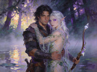 Seedream V4.5 — Fantasy Romance in the Whispering Grove — Impressionism