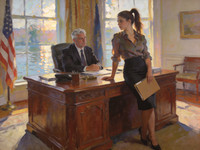 Seedream V4.5 — Office Heat Classics — Impressionism