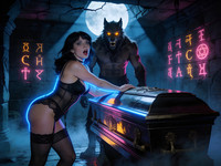 Seedream V4.5 — Moonlit Horror-Erotica Blend — Neo Noir