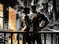 Seedream V4.5 — Cabin in the Woods — Noir Comic